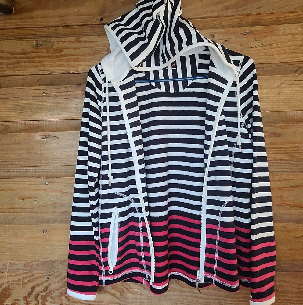 Talbots zip up hoodie jacket